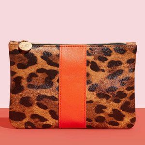 IPSY November 2022 Glam Bag Leopard Print & Orange Makeup Bag - Bag Only - NEW
